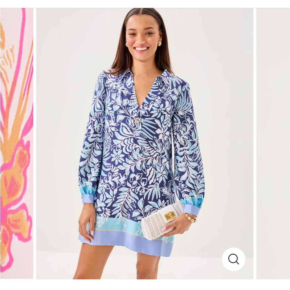 Lilly Pulitzer Iralanne Long Sleeve Popover Dress